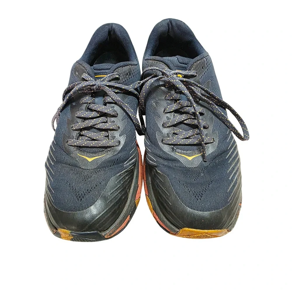Hoka One One Torrent 2 Mens 10.5‎ Trail Running Shoes Black Orange 1110496 OSFS